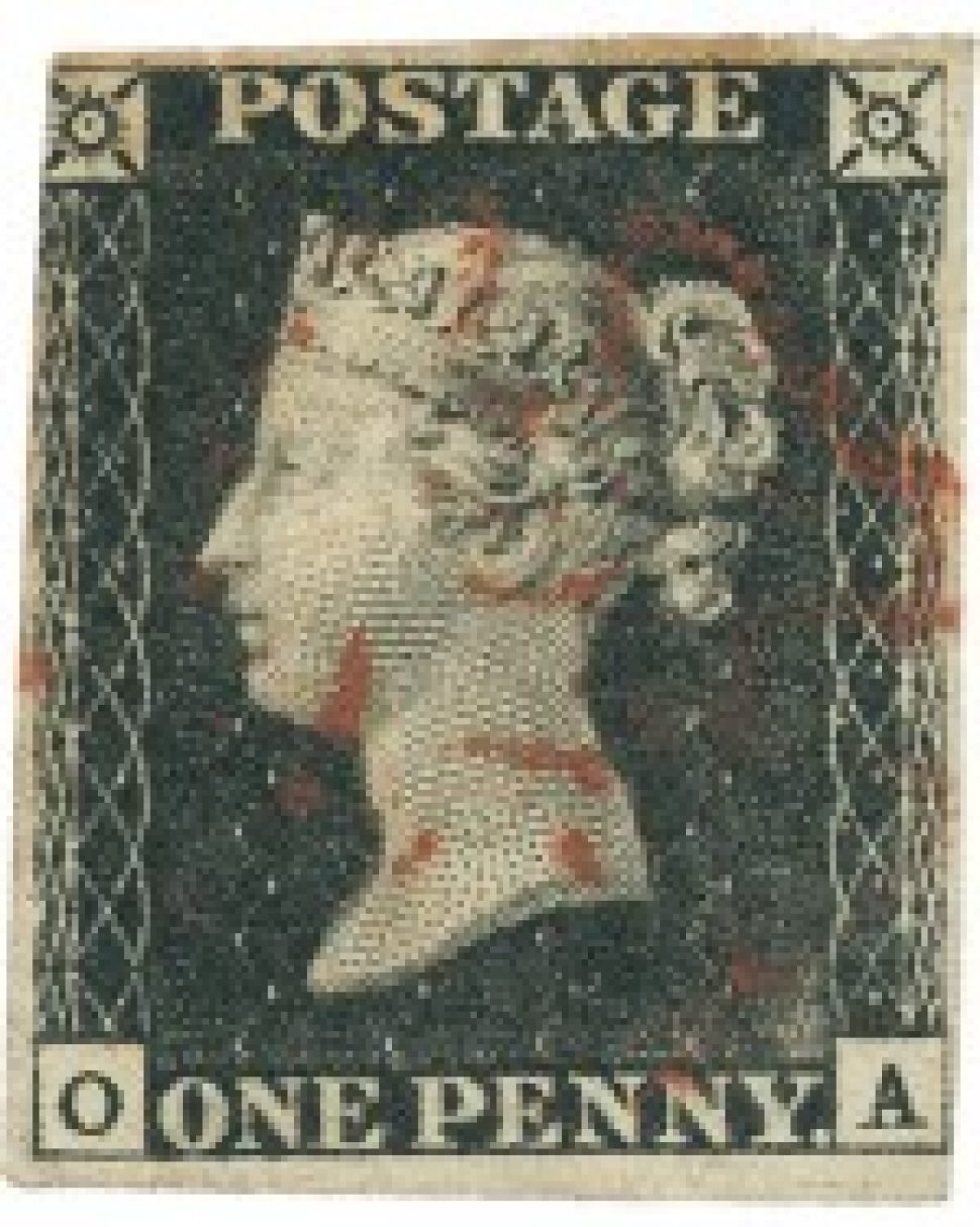 The one penny black stamp