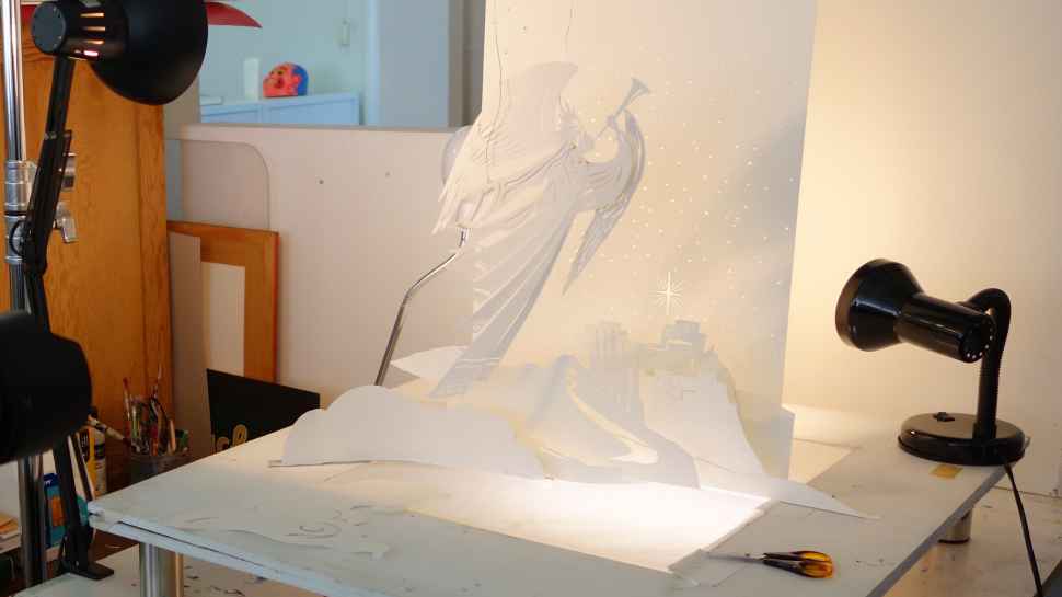 Working on the Angel stamp