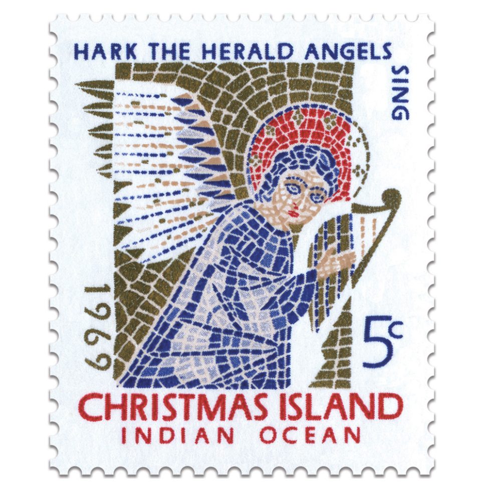1969 5 cent Christmas Island stamp