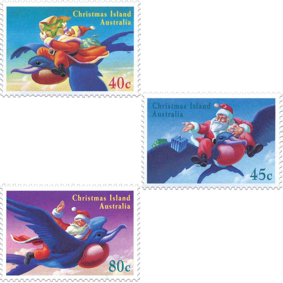 Christmas Island Christmas 1995 stamps