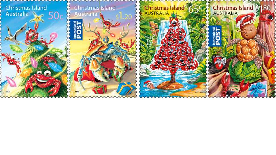 Christmas Island Christmas stamps through the years - Australia Post