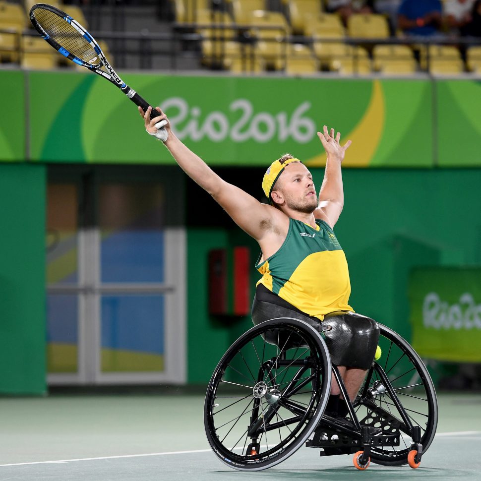 Dylan Alcott winning at Rio Olympic Games 2016