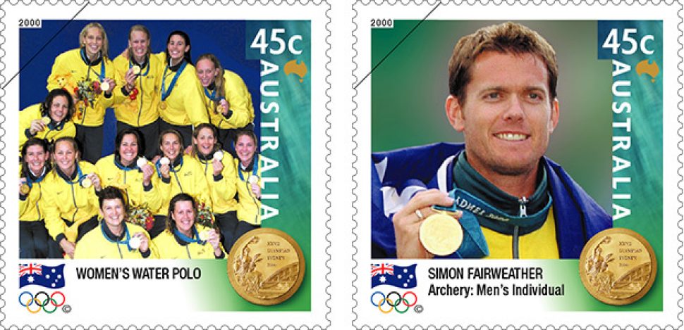 45 cent Olympic stamps x 2
