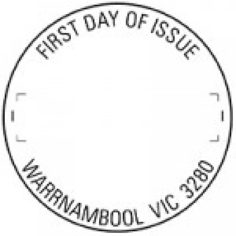 Postmark for a First Day of Issue in Warrnambool