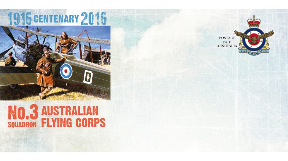 Centenary of No 3 Squadron, Australian Flying Corps postage paid envelope