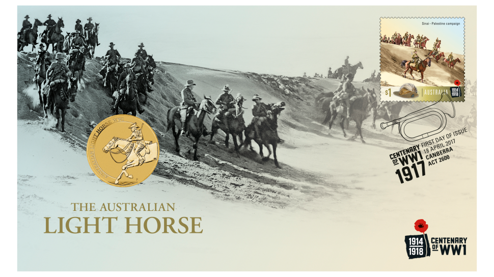 Centenary of WWI: 1917 Stamp and Perth Mint coin cover