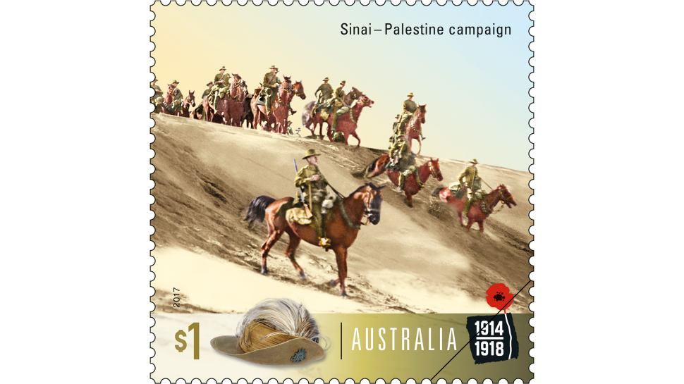 Centenary of WWI: 1917 Sinai-Palestian campaign stamp