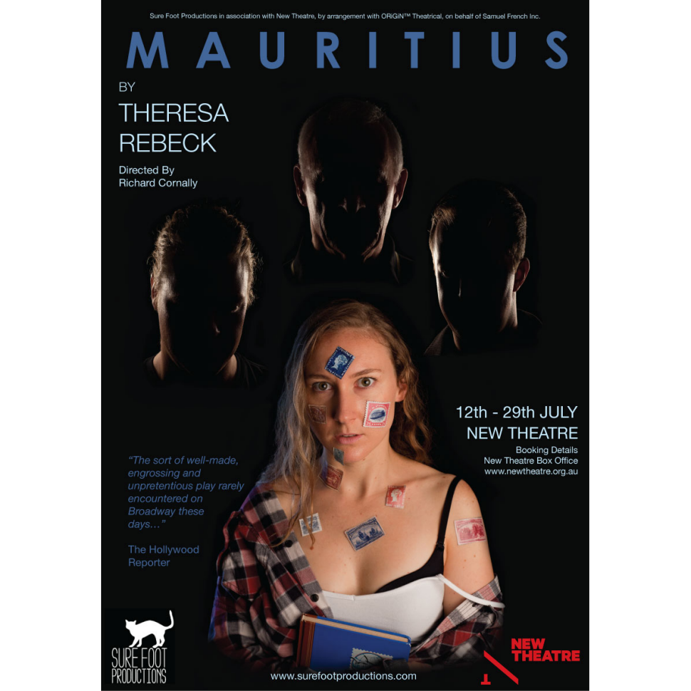 Poster for the play Mauritius