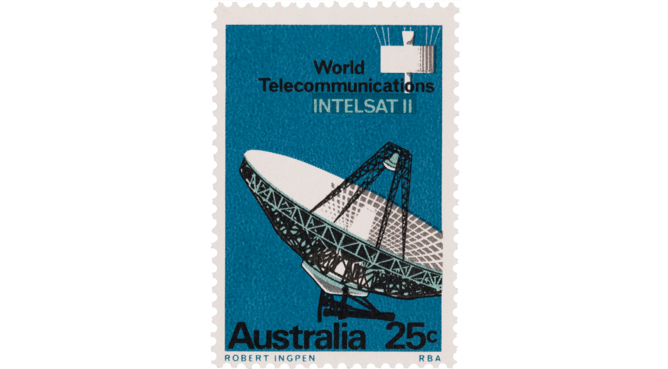 1968 World Telecommunications INTELSAT II stamp
