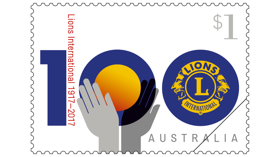 Centenary of Lions Clubs International stamp