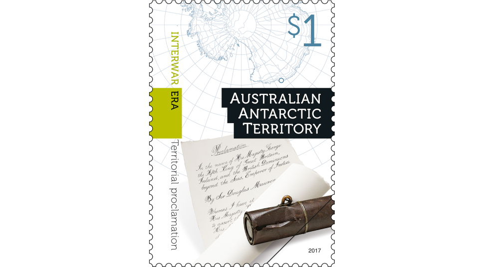 AAT: Cultural Heritage $1 Interwar Era stamp