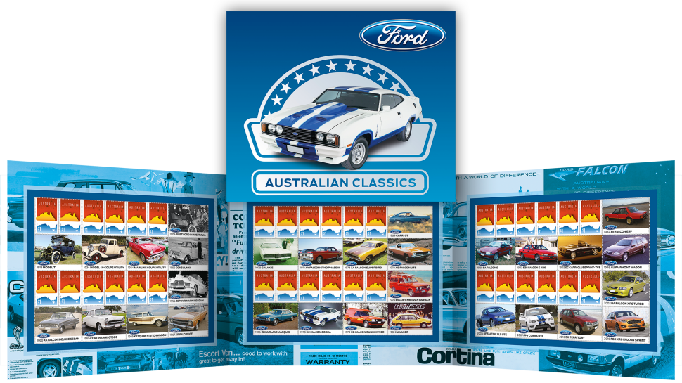 Ford Australia Classics stamp pack