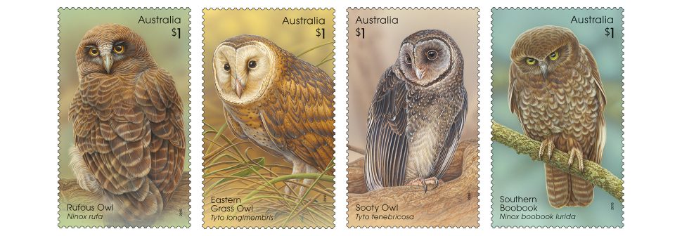 Owls stamp issue 2016