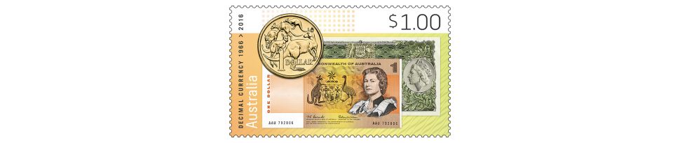 Decimal Currency Australia: 1966-2016 stamp issue