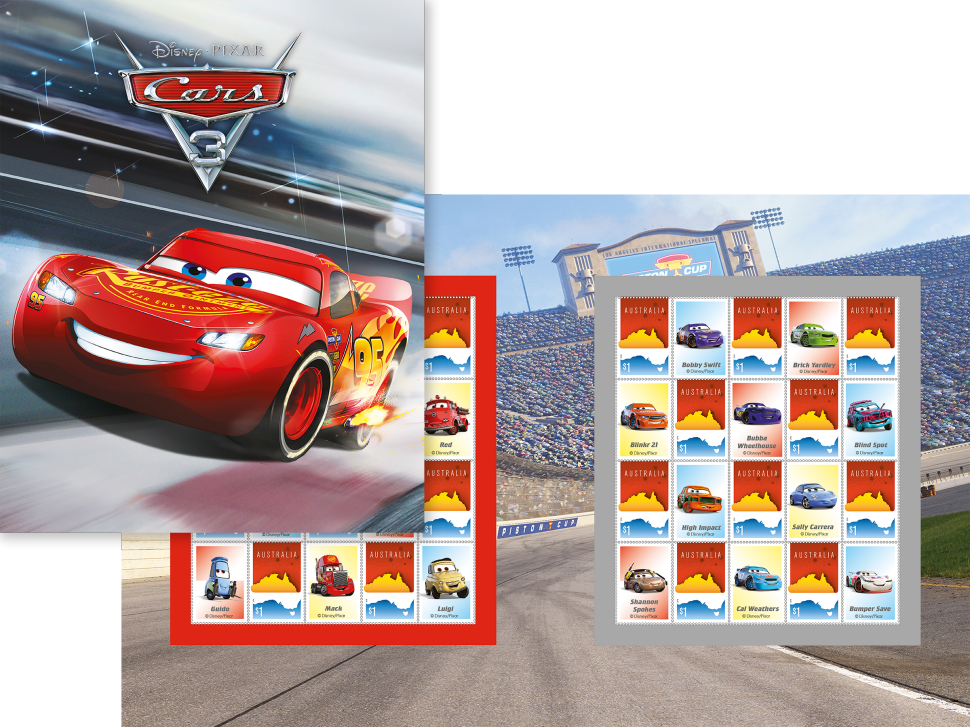 Cars 3 stamp pack