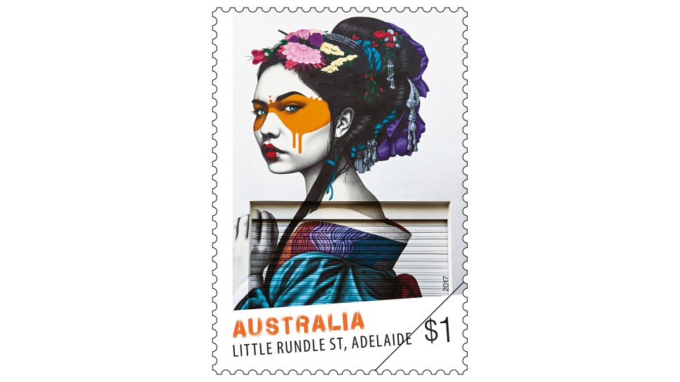 Street Art, Little Rundle Street, Adelaide - $1 stamp
