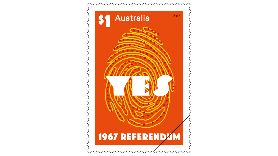 1967 Referendum gummed stamp