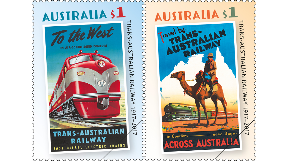 Trans-Australian Railways: 1917-2017 set of stamps