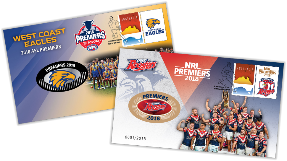 2018 AFL and NRL Premiership medallion covers