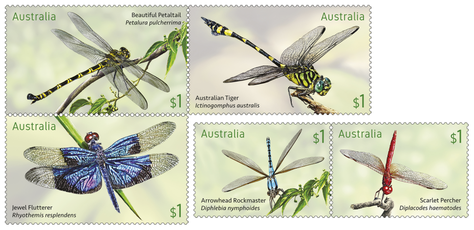 Dragonflies stamp issue