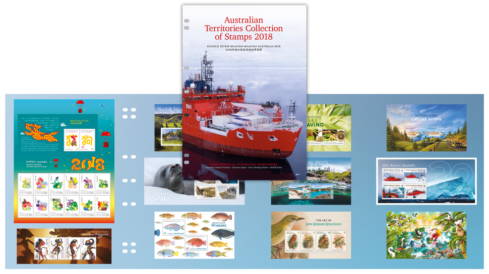 Australian Territories Collection of Stamps 2018