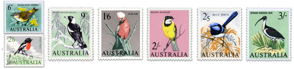 1964-65 Bird definitive stamp issue