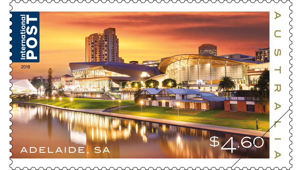 Beautiful Cities, $4.60 Adelaide stamp