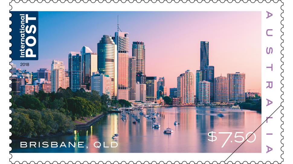 Beautiful Cities, $47.5 Brisbane stamp