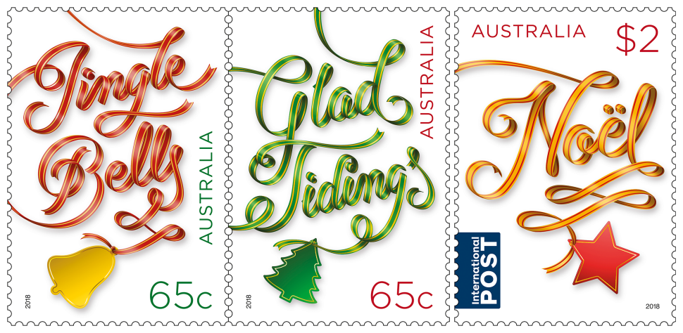 Secular Christmas 2018 stamps 