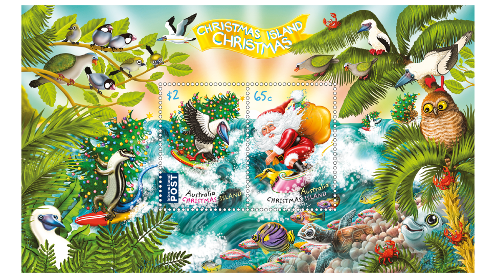 Christmas Island Christmas 2018 minisheet