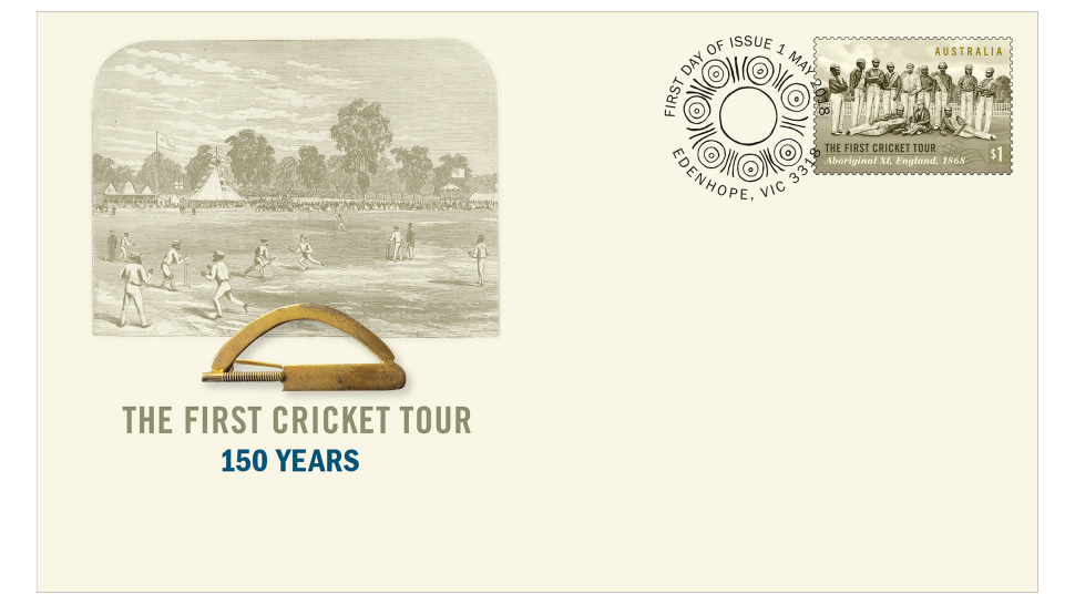 The First Cricket Tour: 150 Years first day cover