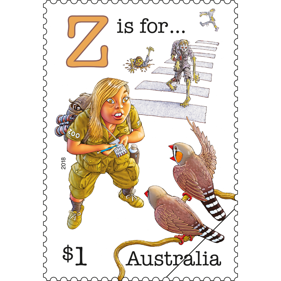 Fair Dinkum Aussie Alphabet part 4 Z stamp