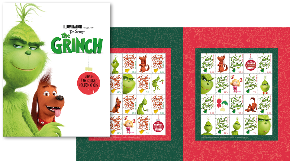 The Grinch stamp pack