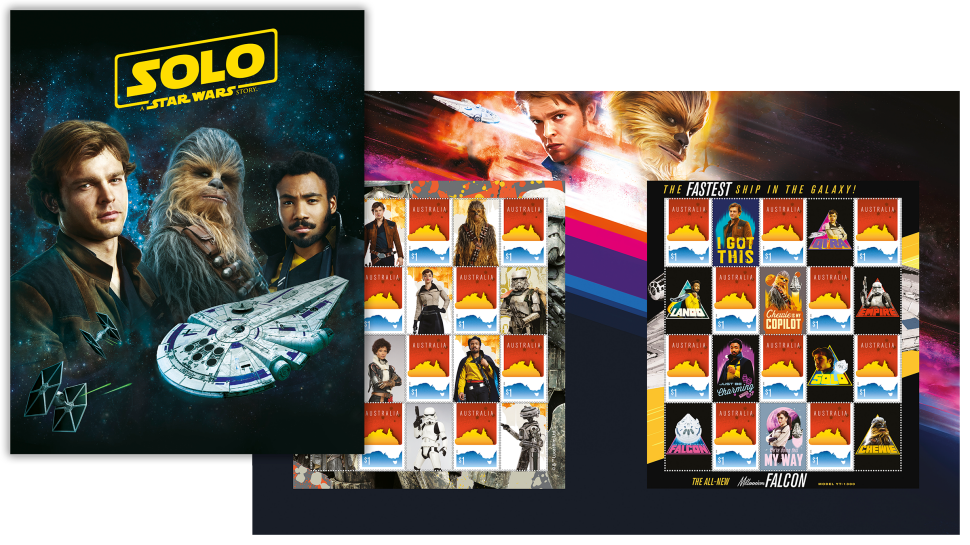 Star Wars : The Last Jedi stamp pack
