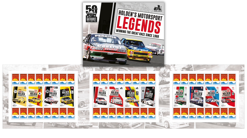 Holden Racing licensed stamp pack