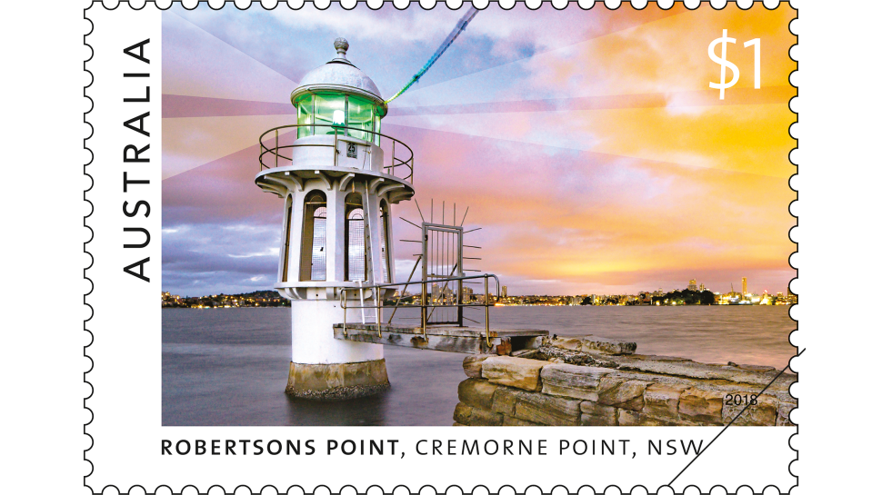 $1 stamp, Robertsons Point Lighthouse, Cremorne Point