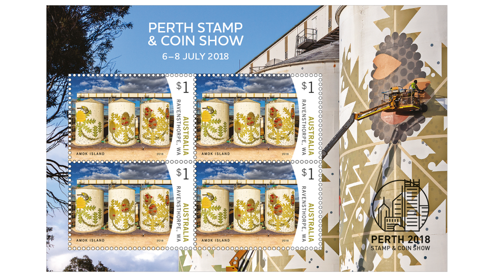 Perth Stamp and Coin Show 2018 minisheet