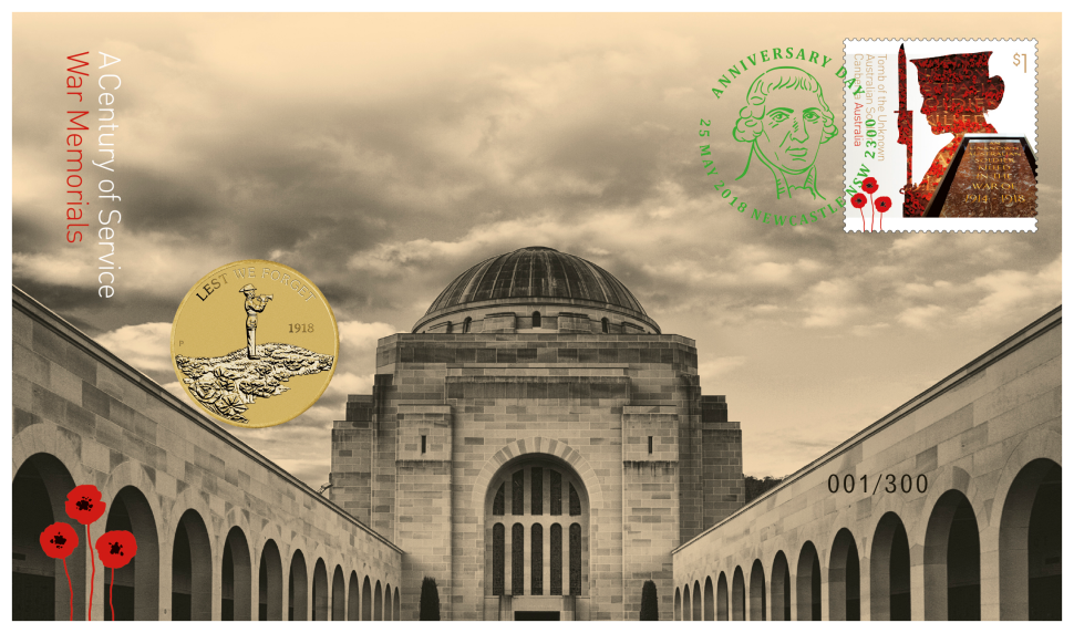 Newcastle Stamp and Coin Fair 2018 postal numismatic cover