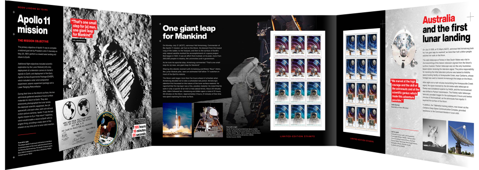 Special Moon Landing: 50 Years stamp pack