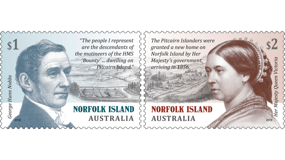 Norfolk Island Pitcairn Settlement set of stamps