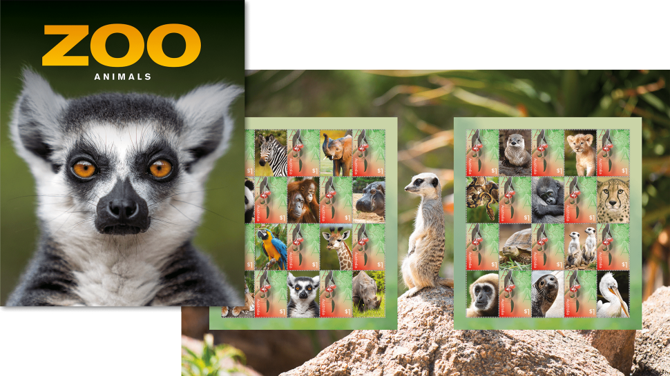 Zoo Animals stamp pack
