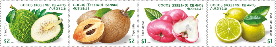 Garden Fruits of Cocos stamp issue