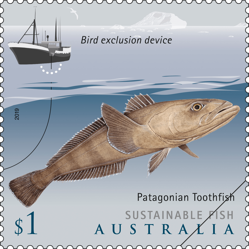 Sustainable Fish Patagonian Toothfish stamp