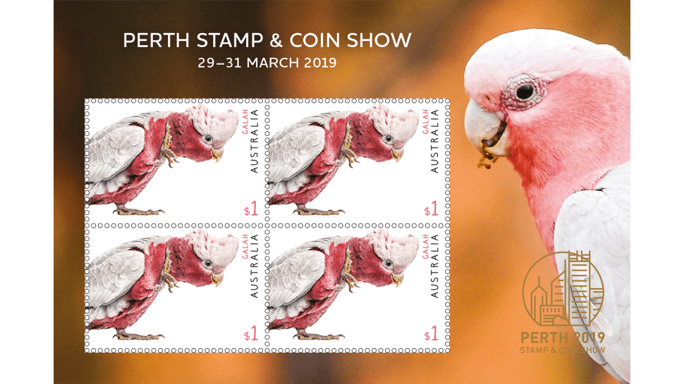 Perth Stamp and Coin Show 2019 minisheet
