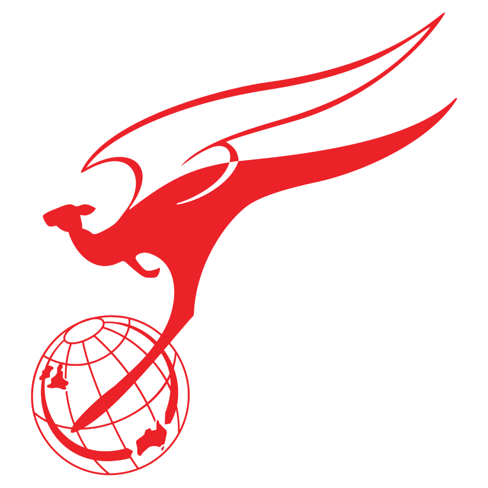 1947 Qantas logo, designed by Gert Sellheim, courtesy Qantas Airways Ltd
