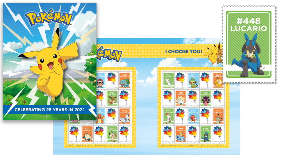 Pokémon stamp pack