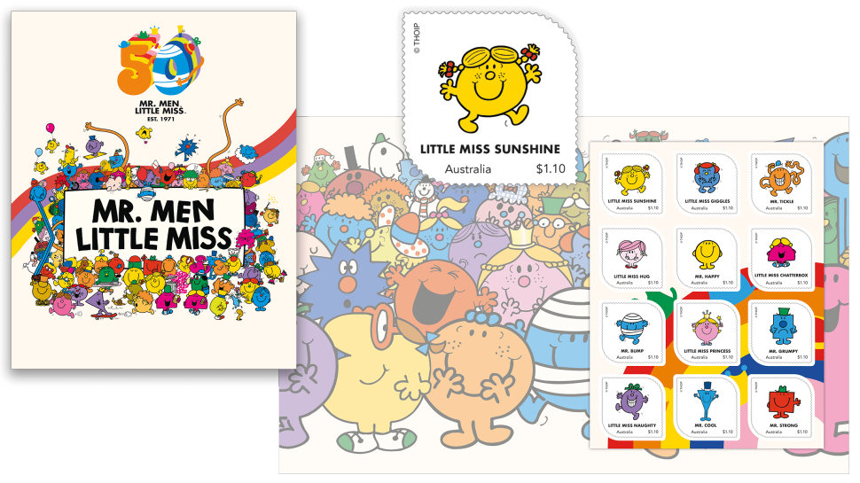 Mr. Men and Little Miss stamp pack