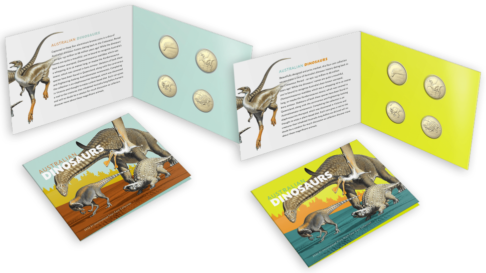 Dino Hunt sets of four coins