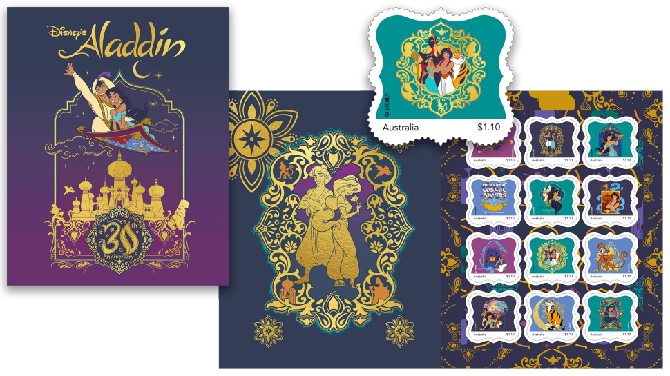 Aladdin: 30 Years stamp pack