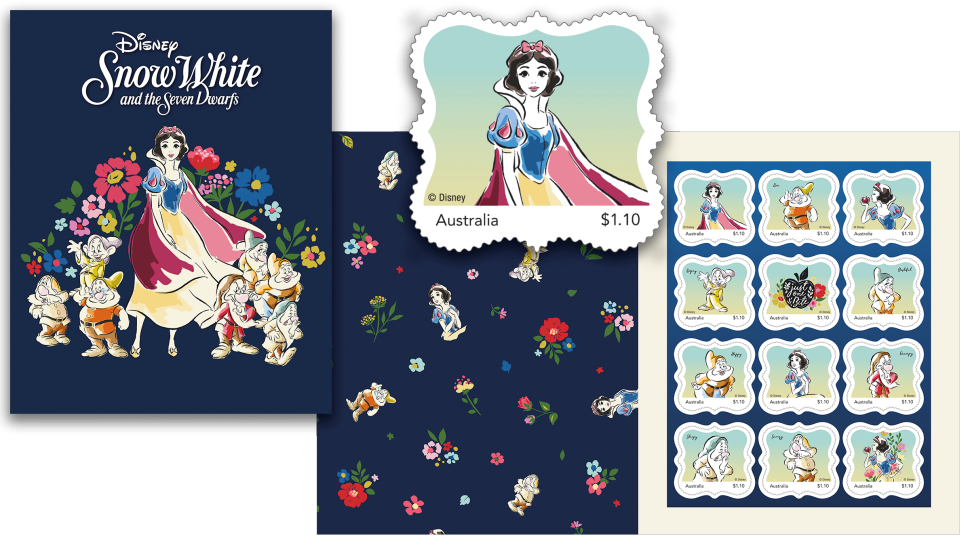 Snow White and the Seven Dwarfs Stamp Pack